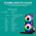 Система жидкостного охлаждения процессора Golden Field Silver Fox2 240G (RGB)