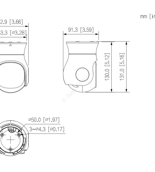 Камера поворотная HDCVI Dahua PT DH-HAC-PT1500AP-IL-A-0280B