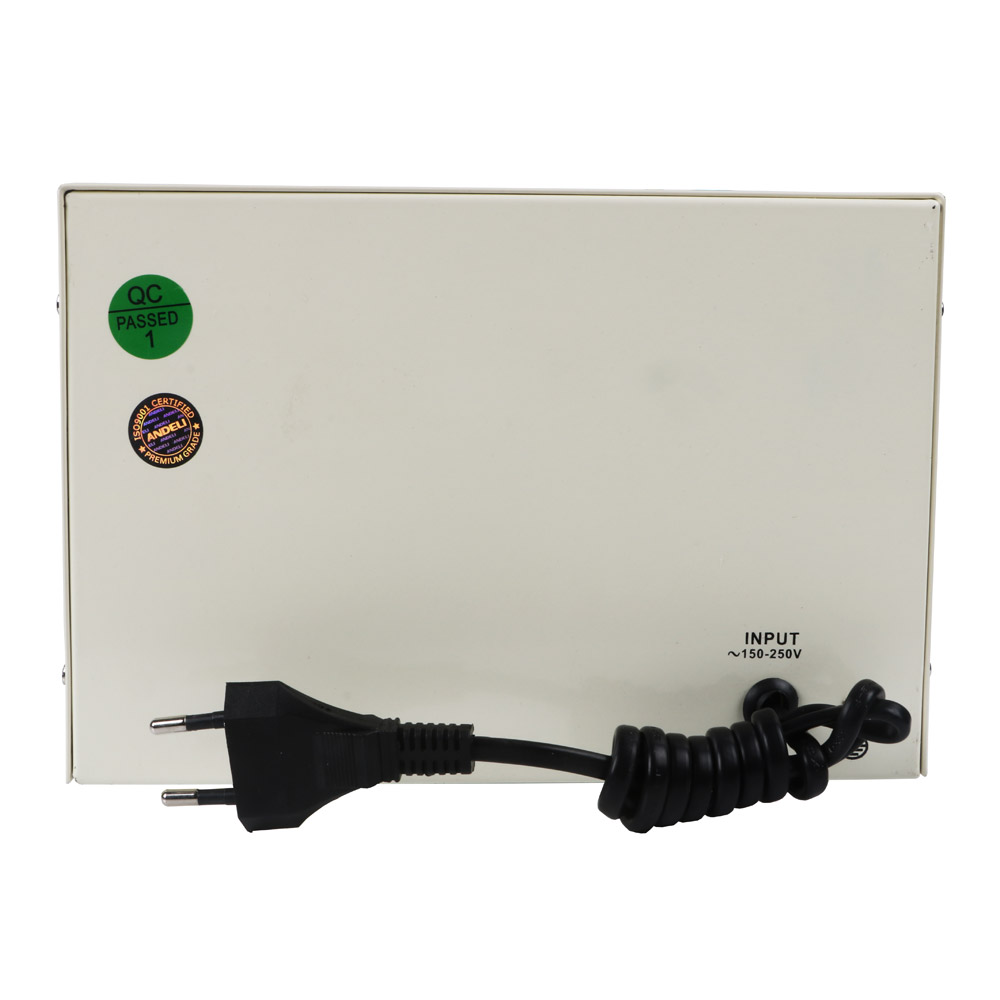 Стабилизатор Andeli SVC-1500VA (вх. 110в х1 - 220в х1) диап.вход.напр 150-250В 8А 1050Ватт