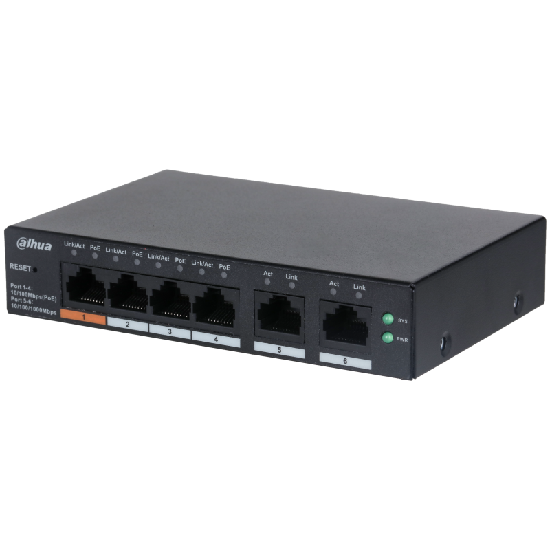 POE коммутатор Dahua DH-CS4006-4ET2GT-36
