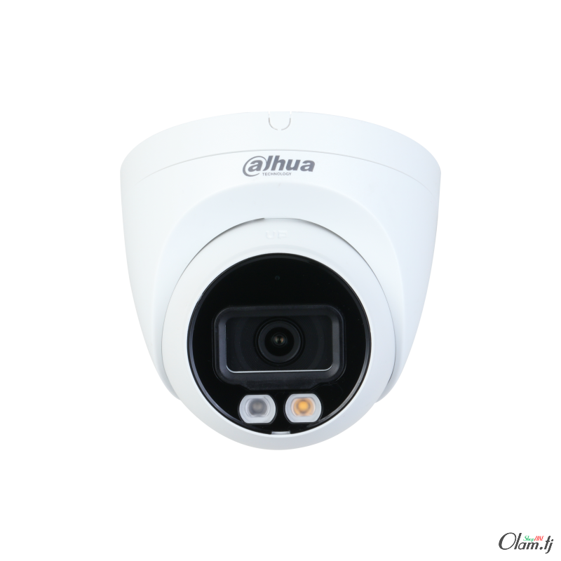 IP-видеокамера Full-Color с ИИ 4Мп, DH-IPC-HDW2449TP-S-IL-0280B, WDR, ИК и LED подсветка, 30м, PoE, IP67