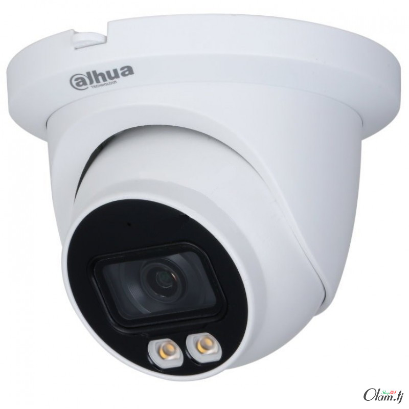 4Мп видеокамера Dahua DH-IPC-HDW3449TMP-AS-LED-0280B с фиксированным объективом, AI, подсветкой и поддержкой PoE