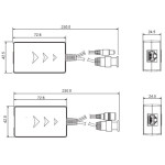 Передатчик видеосигнала и питания по витой паре Dahua PFM801