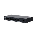 PoE Коммутатор Dahua DH‑PFS3009‑8ET1GT‑96‑V2 — 9‑порт (8×100M, 1×Gigabit), Hi‑PoE 60 Вт, бюджет 96 Вт