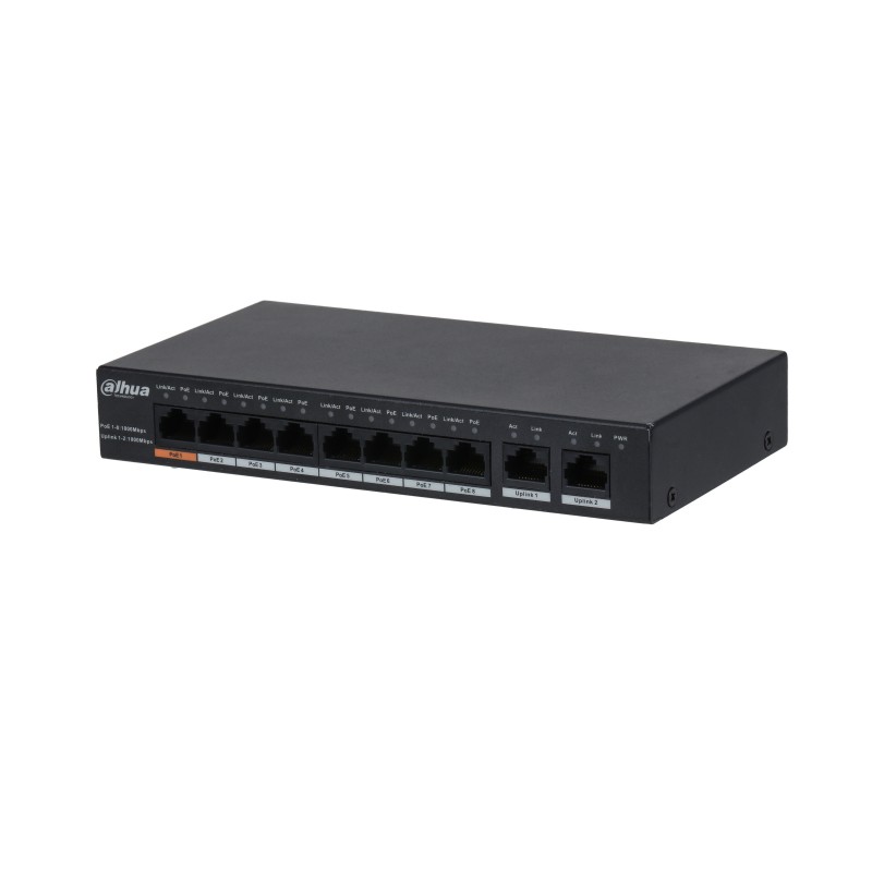 POE коммутатор Dahua PFS3010-8GT-96-V2