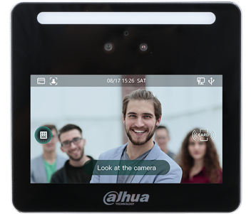 Терминал учёта рабочего времени с распознаванием лиц Dahua ASA3213GL‑MW, 2‑канальный