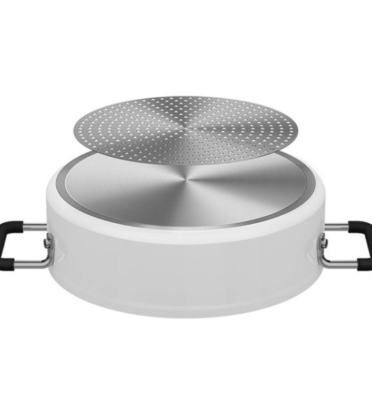 Кастрюля‑сковорода  для индукционной плиты Xiaomi Mijia GJT02CM (white) — 4 л, антипригарное покрытие