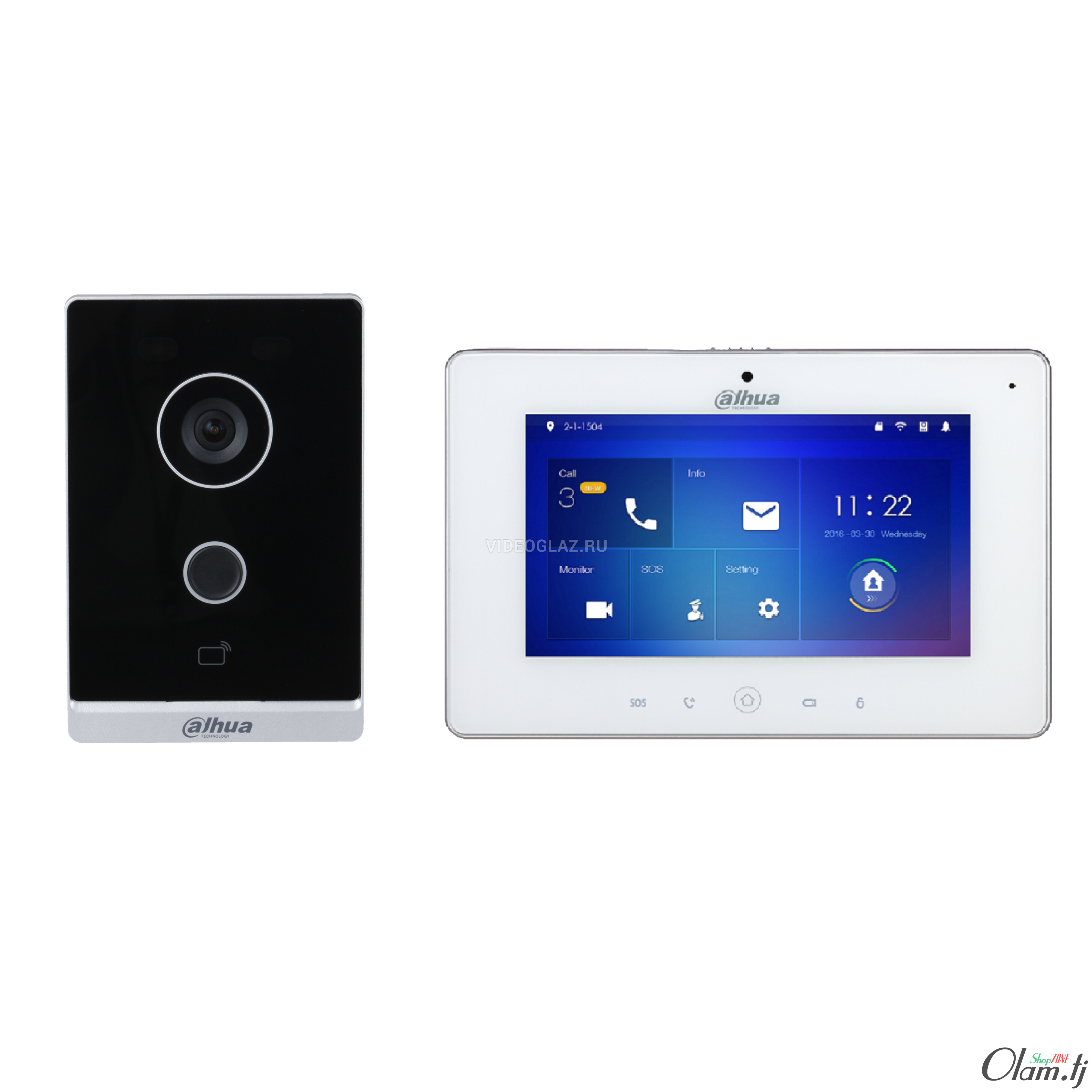 Dahua DHI-KTW01 IP видеодомофон с Wi-Fi, 7″ TFT экран, видеозвонок, управление через App, поддержка PoE
