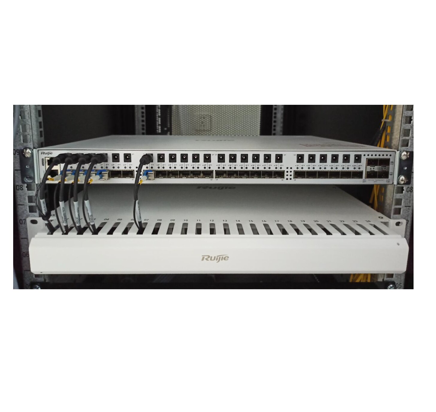RG-HybridBox — Многофункциональный блок для оптоволоконных подключений с поддержкой гибридных пигтейлов для RG-AM5528-SF