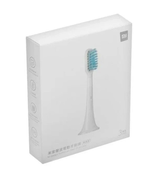 Насадки для зубной щетки Xiaomi Mijia Smart Sonic Electric Toothbrush (DDYST01SKS) (3 шт) — мягкие щетинки DuPont, белые