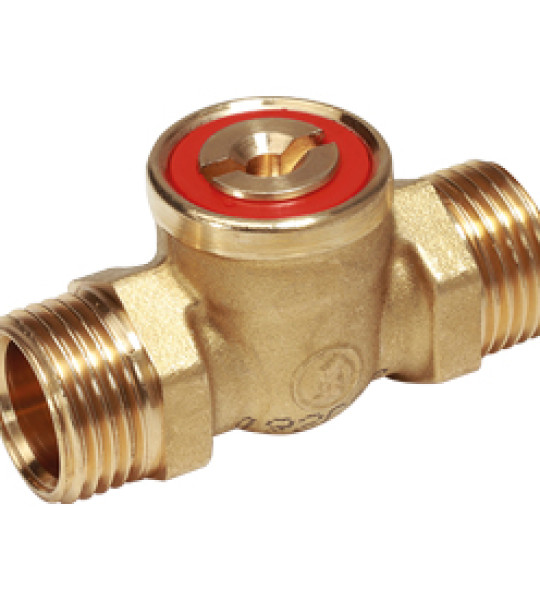 Кран шаровой выпускной Giacomini R610 нар./нар. резьба