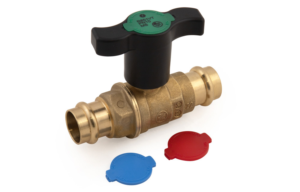 Кран шаровой пресс Giacomini R851VT с удлиненной ручкой