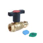 Кран шаровой Giacomini R854VT вн. резьба + пресс, с удлиненной ручкой