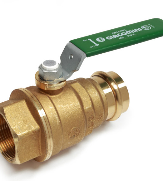 Кран шаровой Giacomini R854VWL вн. резьба + пресс соединение