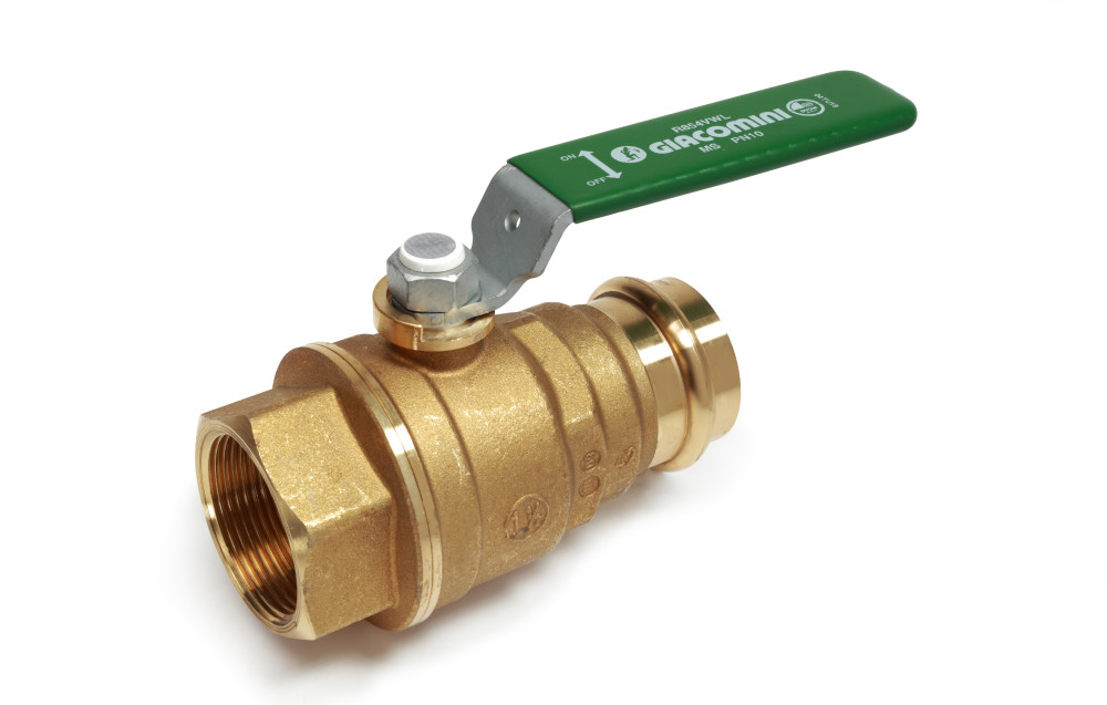 Кран шаровой Giacomini R854VWL вн. резьба + пресс соединение