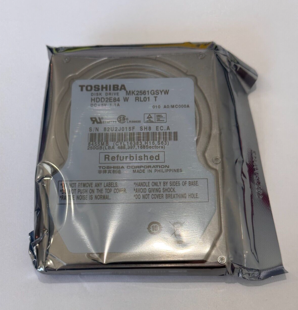 Toshiba 1TB Pull-Out Recertified