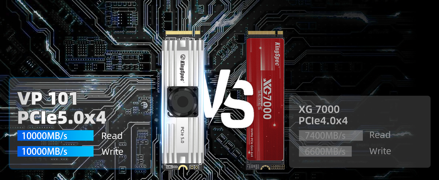 KINGSPEC VP101 1TB SSD 10000MB/s