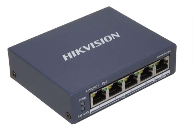Switch POE Gigabit Hikvision Harsh POE DS-3T0510HP(O-STD)