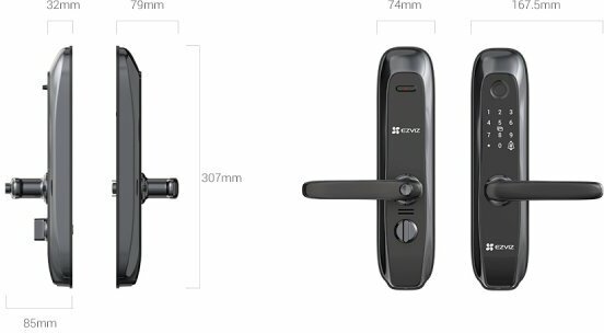 EZVIZ Умный замок с отпечатком CS-L2-11FCP (A0) (BLACK)