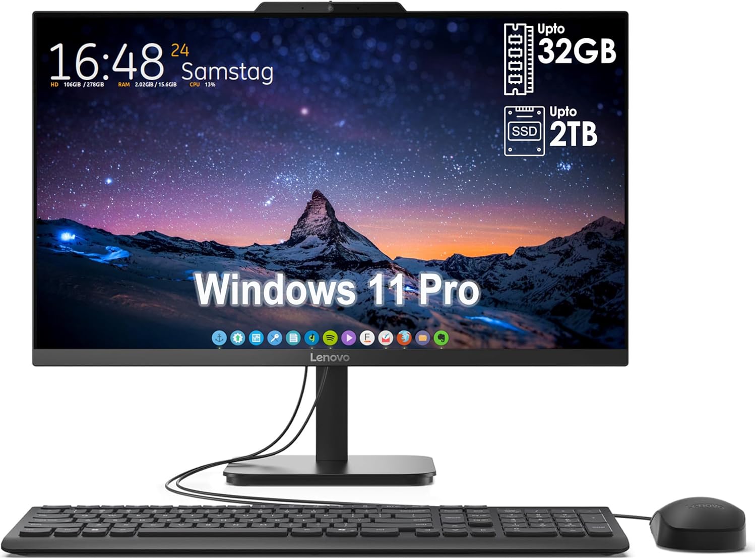 Lenovo V100 N100 8GB / 256SSD 24″