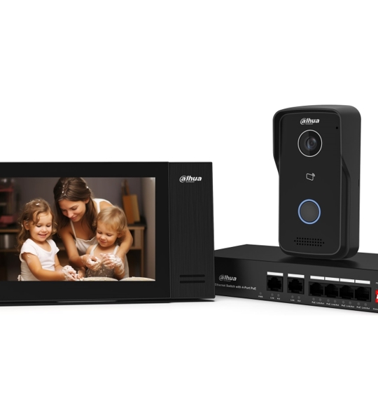 IP видеодомофон Dahua KTP03 Kit комплект, 2‑канальный, PoE, 1080p, RFID + Bluetooth