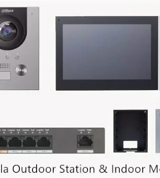 IP видеодомофон Dahua KTW01 (Kit) 2‑канальный, PoE, 1080p, RFID