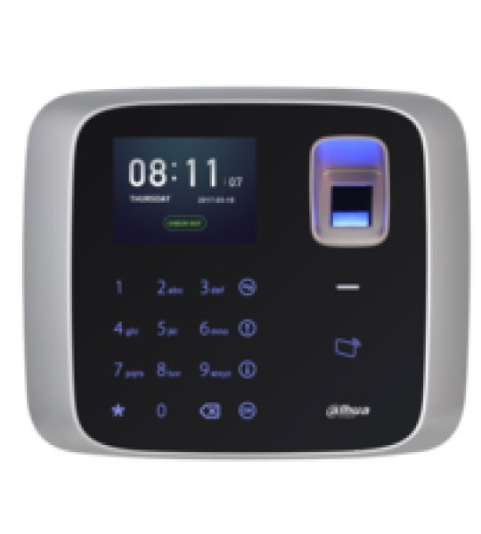 Автономный RFID‑считыватель Dahua ASA1222E, пароль + отпечаток, 2‑канальный