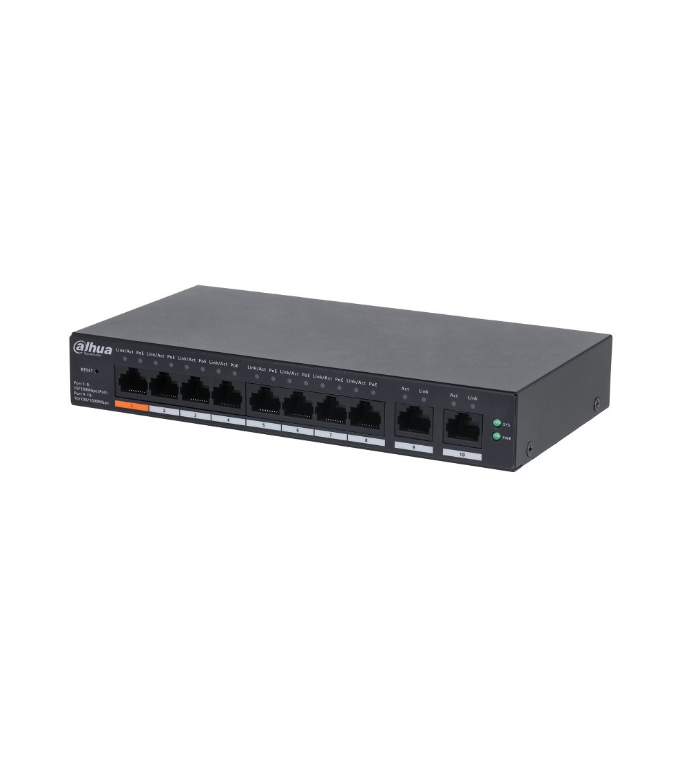 POE коммутатор Dahua DH-CS4010-8ET-60 MS