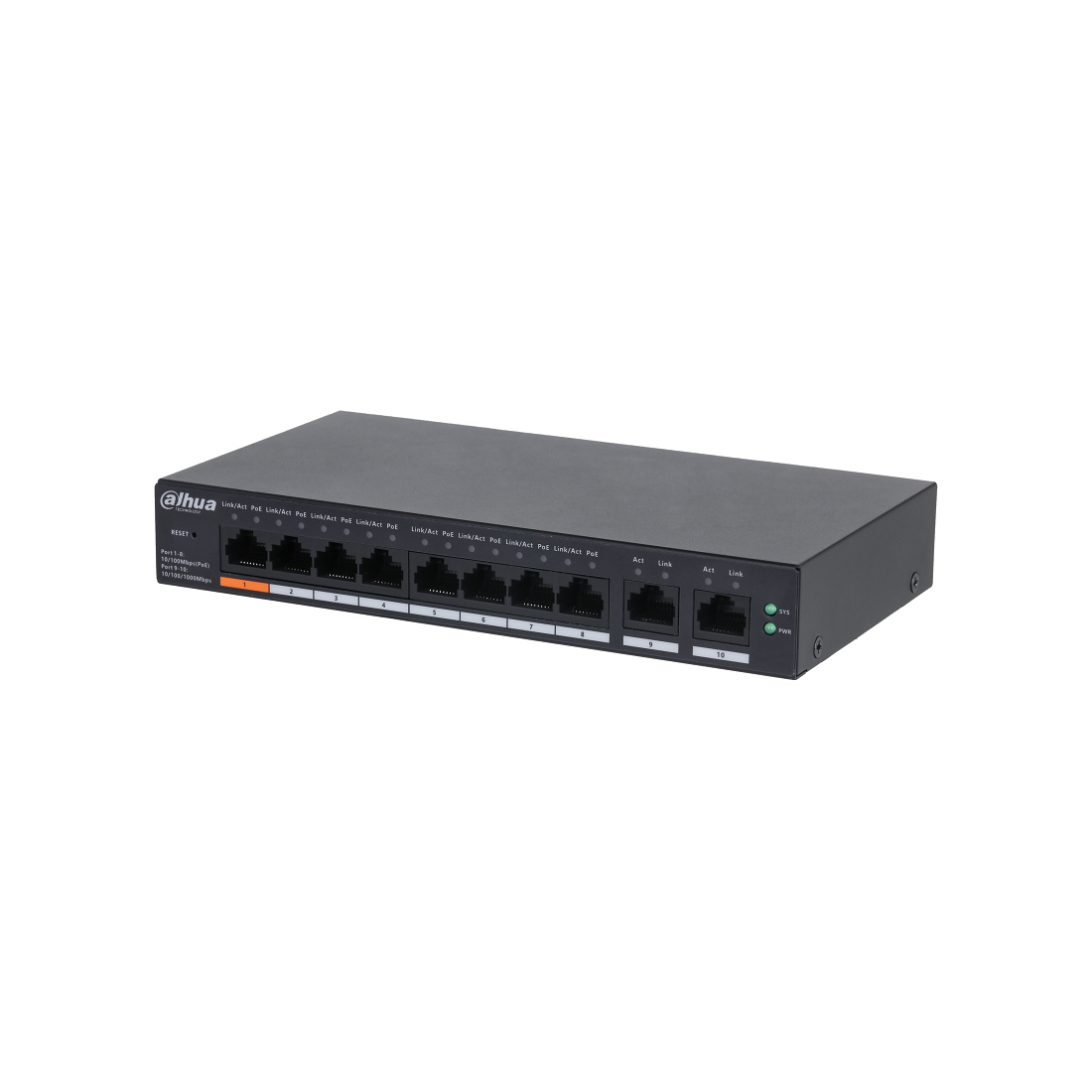 POE коммутатор Dahua DH-CS4010-8ET-60 MS