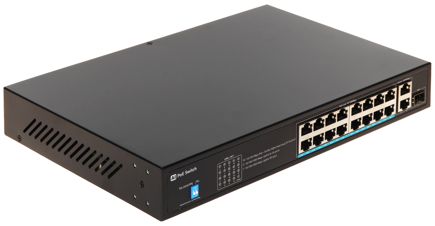 POE коммутатор Dahua DH-PFS3106-4ET-60 (410/100Mbps PoE ports, 210/100/1000Mbps ports)