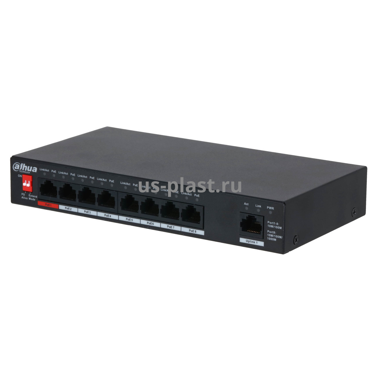 POE Неуправляемый коммутатор Dahua DH-PFS3009-8ET1GT-96-V2