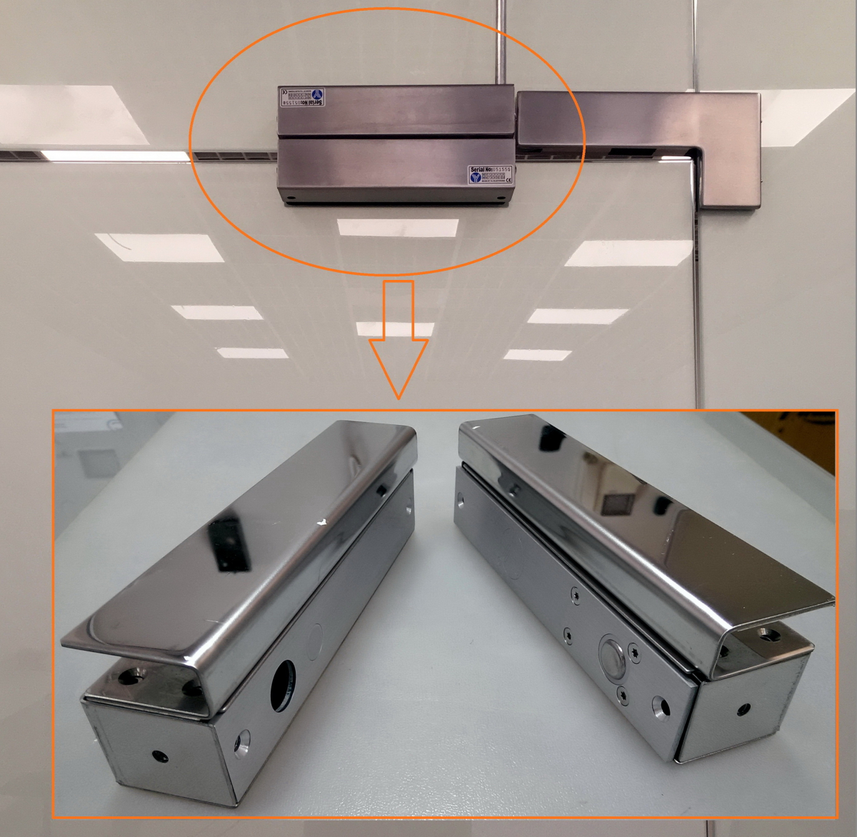 Замок электромеханический соленоидный врезной ST-DB090T