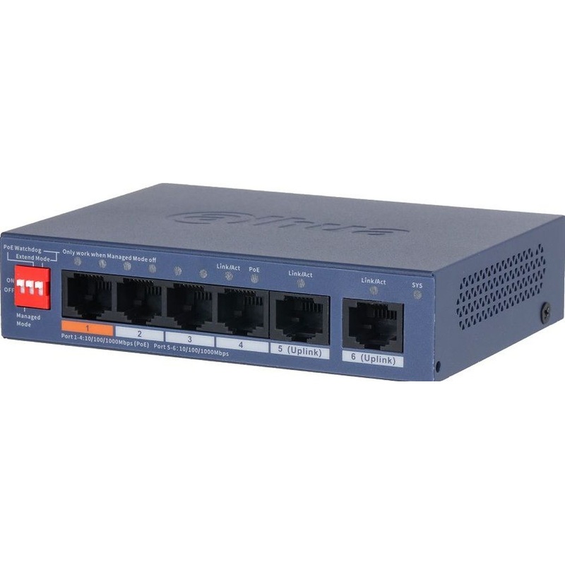 POE коммутатор Dahua DH-CS4005-4ET1GT-36
