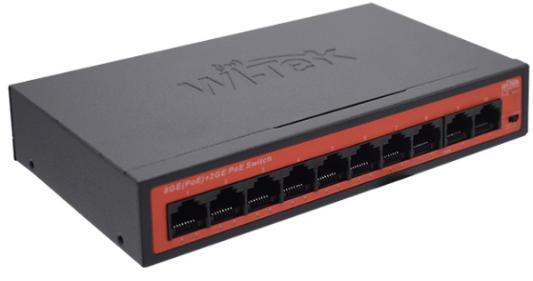 Коммутатор PoE Wi-Tek WI-PS308GH V2 8GE+2GE