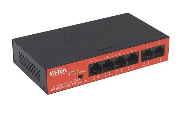 Коммутатор PoE Wi-Tek WI-PS205H V3 4FE+2FE