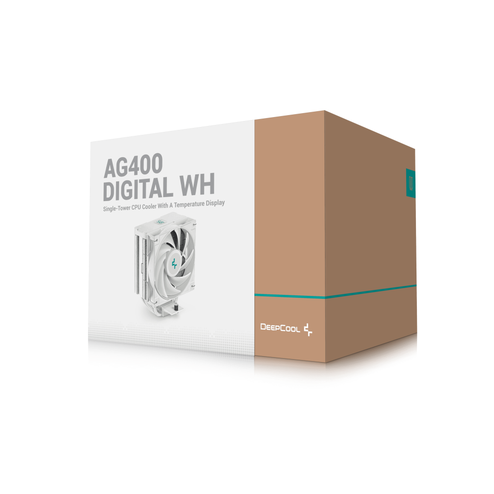DeepCool AIR COOLER AG400 DIGITAL WH ARGB