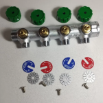 Коллектор FAR 3/4"х1/2" на 4 отвода с вентилями