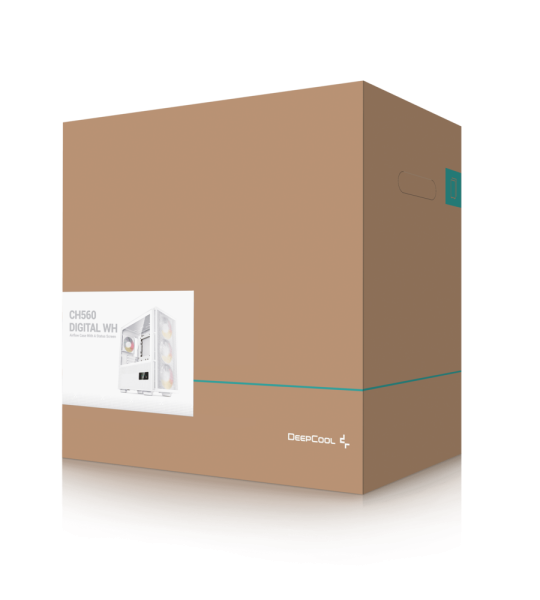 Корпус (CASE) DeepCool CH560 DIGITAL WH/BK
