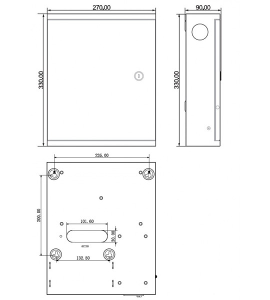 Контроллер доступа DHI‑ASC1204C‑D, 4‑двери, PoE, усиленный корпус