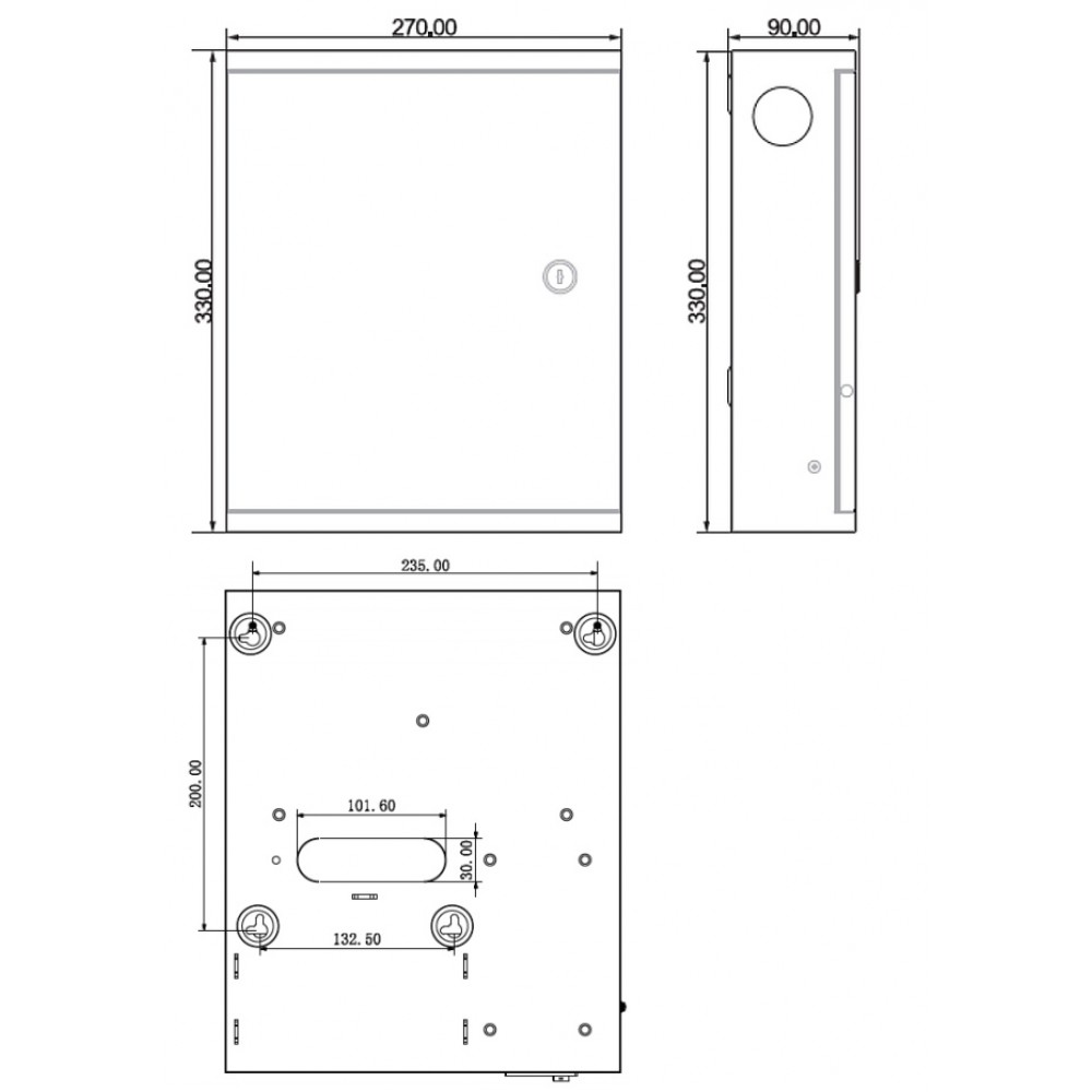 Контроллер доступа DHI‑ASC1204C‑D, 4‑двери, PoE, усиленный корпус