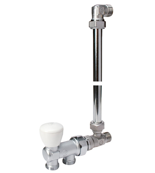 Ручная группа нижнего подключения Giacomini R314DN для однотрубных систем