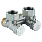 Узел нижнего подключения угловой Giacomini R384