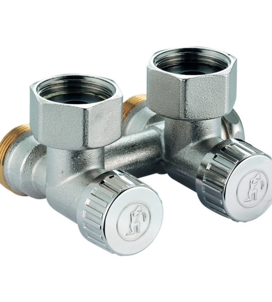 Узел нижнего подключения угловой Giacomini R384