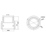Монтажный адаптер для PTZ Dahua DH-PFA110