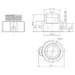 Переходной адаптер для PTZ камер Dahua DH-PFA111