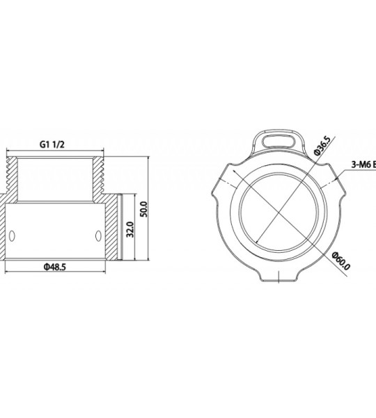 Монтажный адаптер для PTZ Dahua DH-PFA114