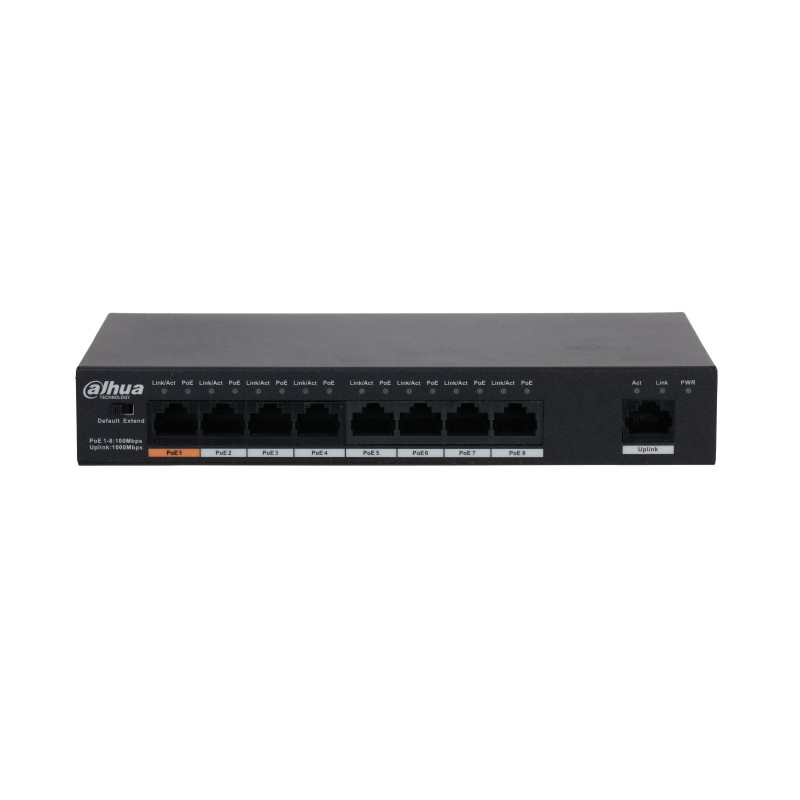POE Неуправляемый коммутатор Dahua DH-PFS3009-8ET1GT-96-V2