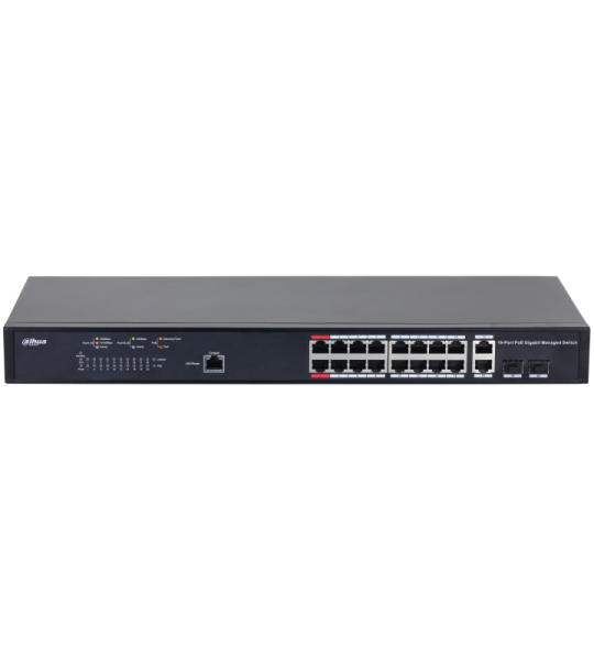 POE Управляемый коммутатор Dahua DH-PFS4218-16GT-130