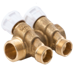 Коллектор вентильный Giacomini 3/4" х 1/2" на 2 выхода