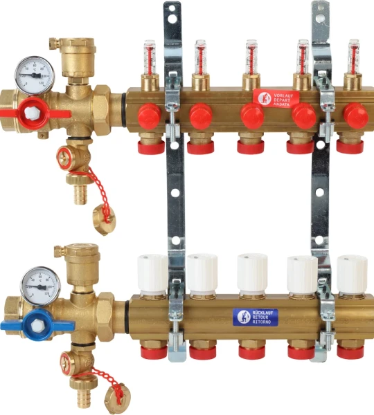 Комплект коллекторного узла GIACOMINI 1" x 18/7